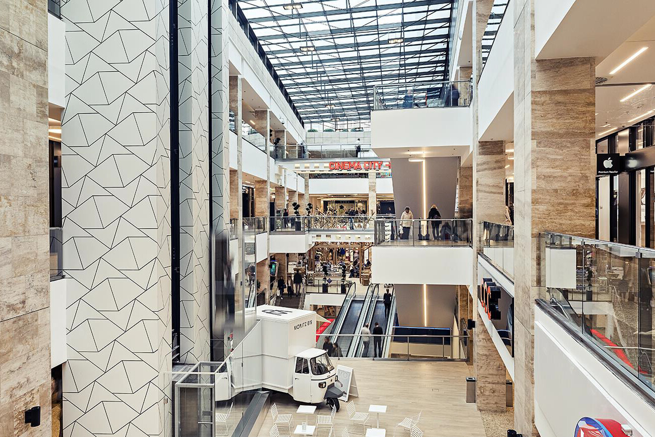 MOM Park shopping centre, Budapest, Hungary, Indoor View